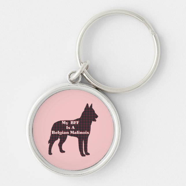 Belgian Malinois BFF Keychain (Front)