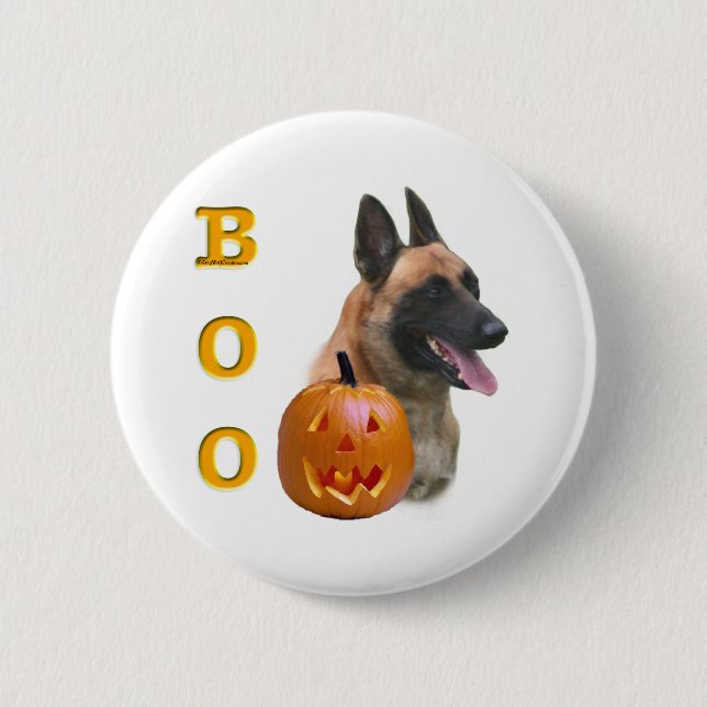 Belgian Malinois Boo - Button (Front)