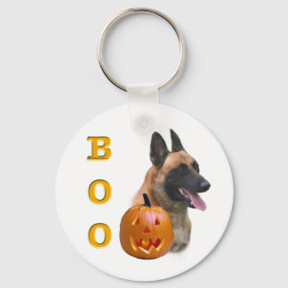Belgian Malinois Boo Keychain