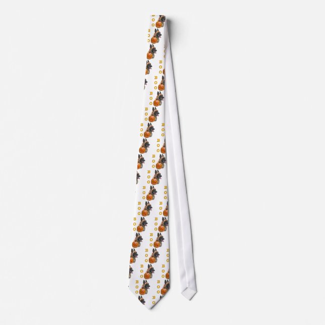 Belgian Malinois Boo Neck Tie (Front)