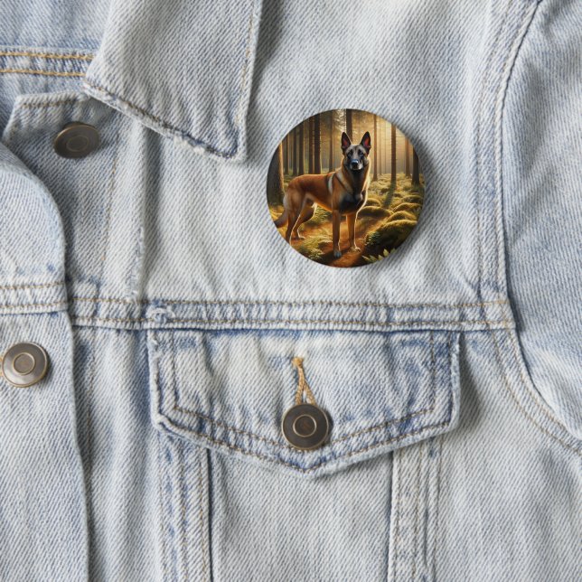 Belgian Malinois Button (In Situ)