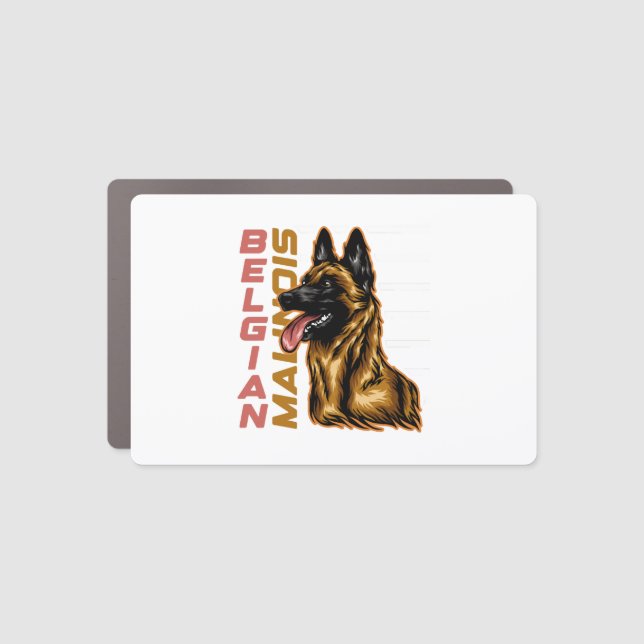 Belgian Malinois   Car Magnet (Front)