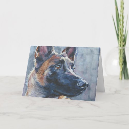 Belgian Malinois christmas card