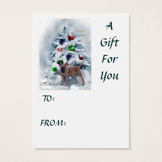 Belgian Malinois Christmas Gifts (Back)