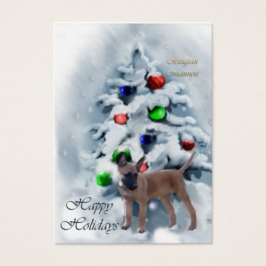 Belgian Malinois Christmas Gifts (Front)