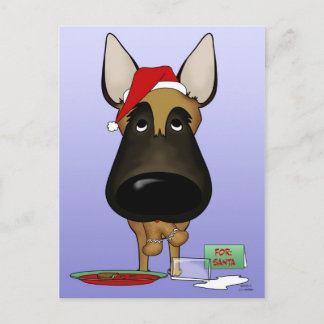 Belgian Malinois Christmas - Ho Ho Ho??? Holiday Postcard