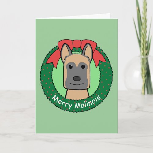 Belgian Malinois Christmas Holiday Card