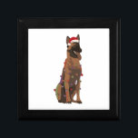 Belgian Malinois Christmas Lights Xmas Dog Lover Gift Box<br><div class="desc">Belgian Malinois Christmas Lights Xmas Dog Lover</div>