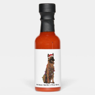 Belgian Malinois Christmas Lights Xmas Dog Lover Hot Sauces