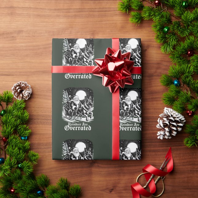 Belgian Malinois Christmas Reindeer are Overrated Wrapping Paper (Holiday Gift)