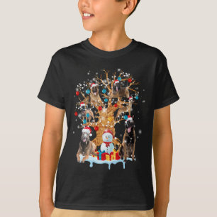 Belgian Malinois Christmas Tree Ornament Gift Dog  T-Shirt