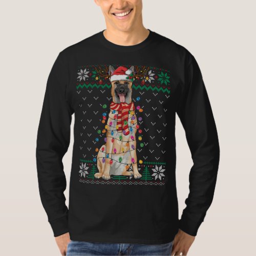 Belgian Malinois Christmas Ugly Sweater Funny Dog 