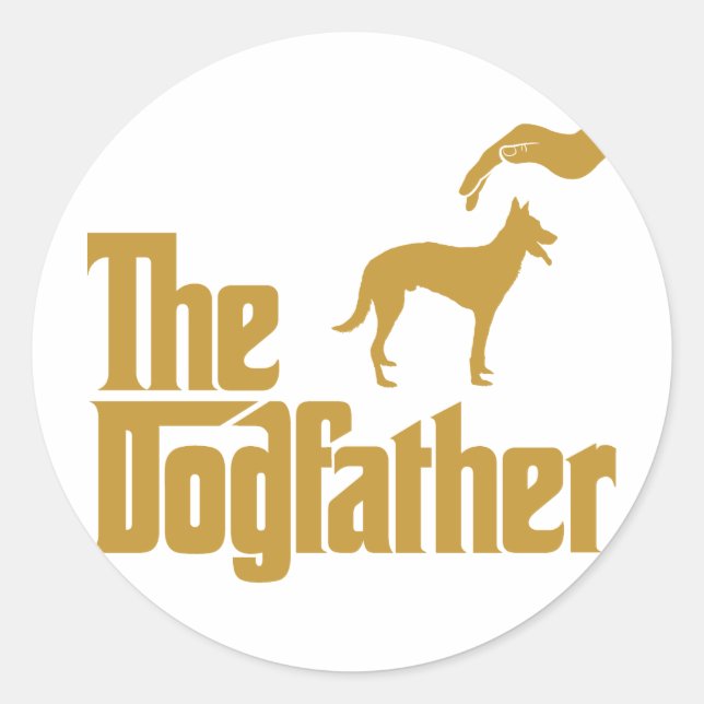 Belgian Malinois Classic Round Sticker (Front)