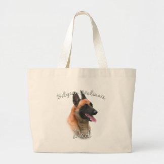 Belgian Malinois Dad 2 Large Tote Bag