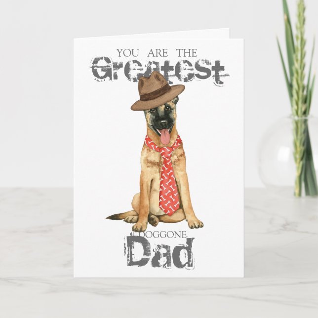 Belgian Malinois Dad Card (Front)