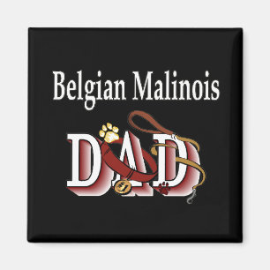 belgian malinois dad Magnet