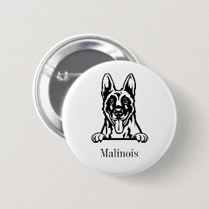 Belgian Malinois dog Button