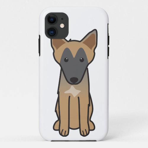 Belgian Malinois Dog Cartoon iPhone 11 Case