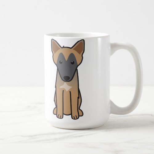 Belgian Malinois Dog Cartoon Coffee Mug