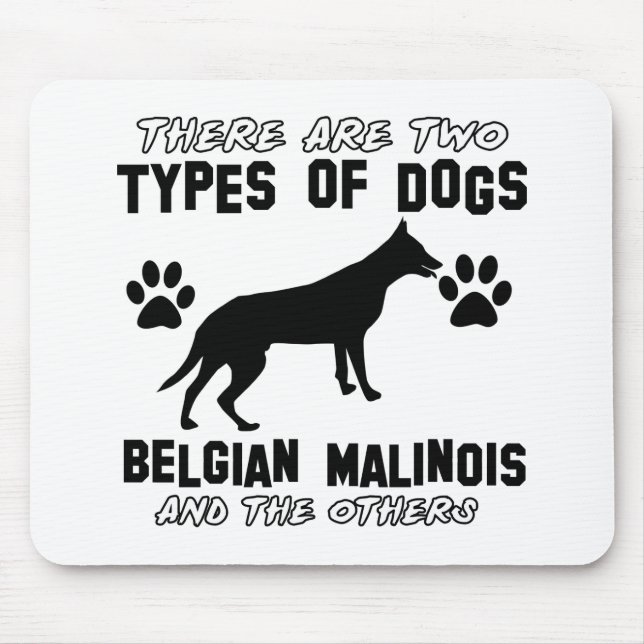 Belgian Malinois dog designs Mouse Pad (Front)