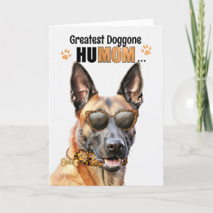 Belgian Malinois Dog Greatest HuMOM Mother's Day Holiday Card