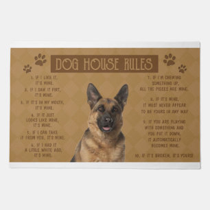 Belgian Malinois Dog House Rules, If It Broken Doormat