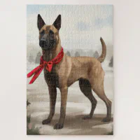 German Shepherd In Snow Jigsaw Puzzle, Zazzle