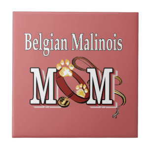 Belgian Malinois Dog MOM Ceramic Tile