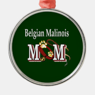 Belgian Malinois Dog MOM Metal Ornament