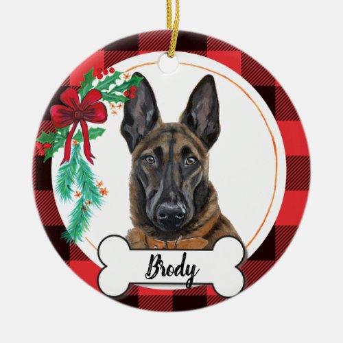 Belgian Malinois Dog Ornament