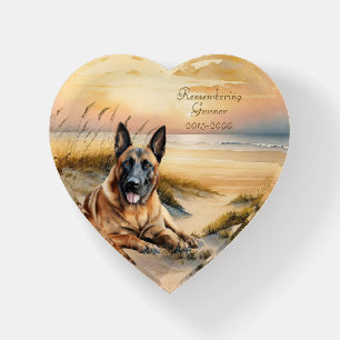 Belgian Malinois Dog Pet Memorial Name Year Paperweight
