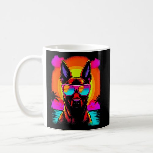 Belgian Malinois Dog Sunglasses Summer Party  Coffee Mug