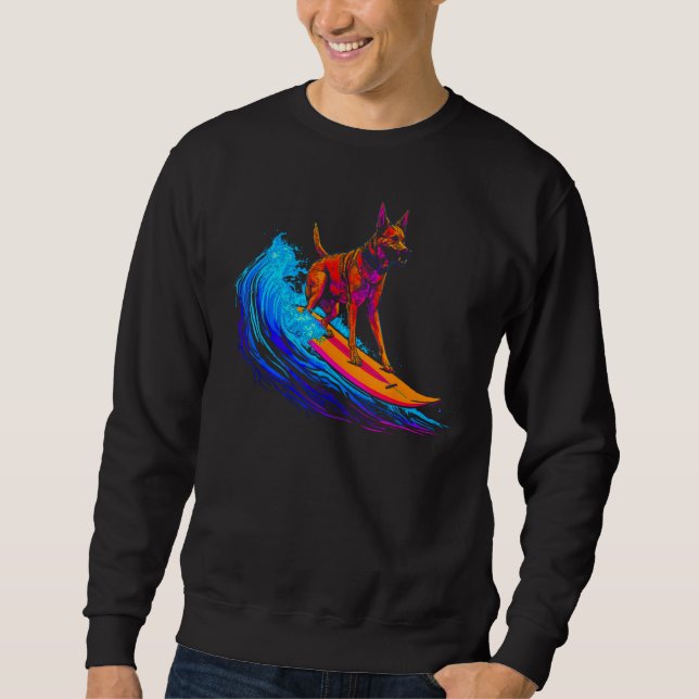 Belgian Malinois Dog Surf Sweatshirt (Front)