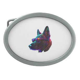 Belgian Malinois Dogs Belgian Malinoiss Belt Buckle