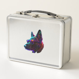 Belgian Malinois Dogs Belgian Malinoiss Metal Lunch Box