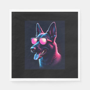 Belgian Malinois Dogs Belgian Malinoiss T-Shirt Napkins