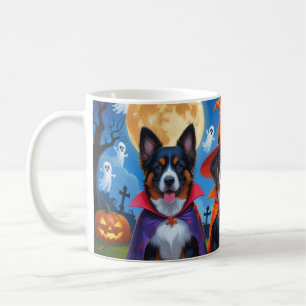 Belgian Malinois Dogs Pumpkin Halloween Funny  Coffee Mug
