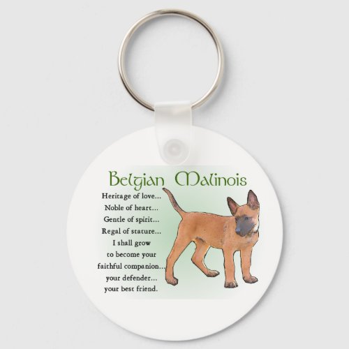 Belgian Malinois Gifts Keychain