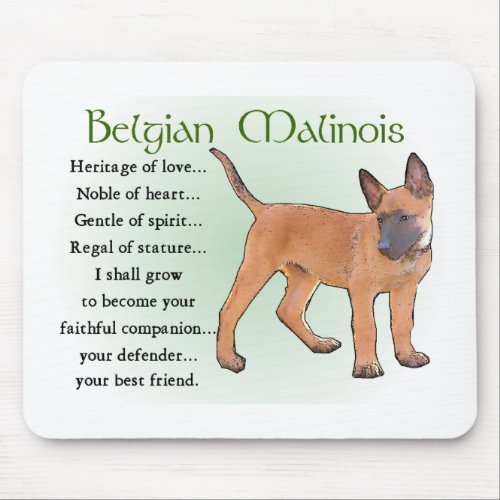 Belgian Malinois Gifts Mouse Pad