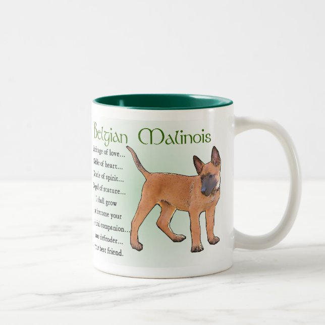 Belgian Malinois Gifts Two-Tone Coffee Mug (Right)