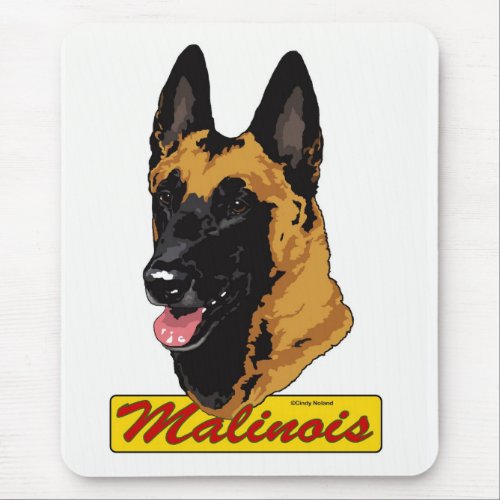 Belgian Malinois Head mousepad