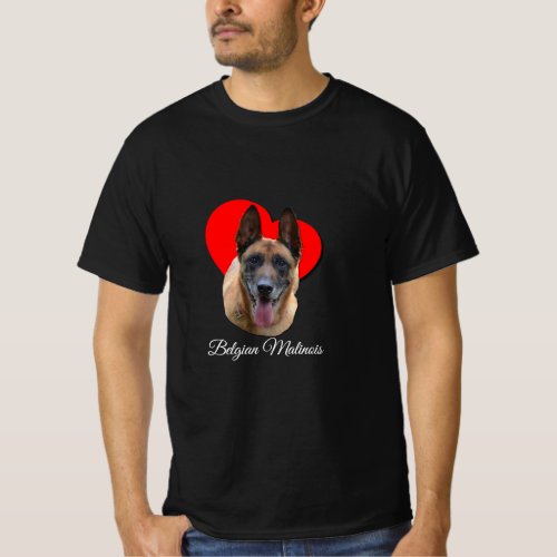 Belgian Malinois Heart Love  T_Shirt