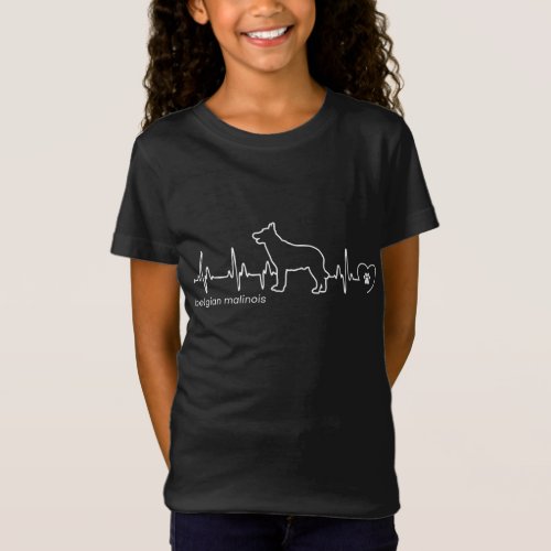 Belgian Malinois Heartbeat _ Belgian Malinois T_Shirt