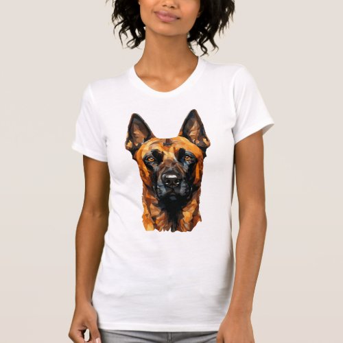 Belgian Malinois in Polygon Style Classic T_Shirt