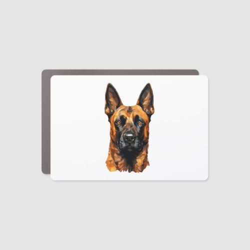 Belgian Malinois in Polygon Style Classic T_Shirt Car Magnet