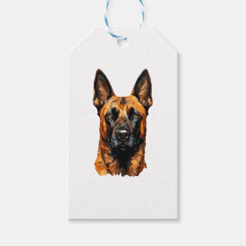 Belgian Malinois in Polygon Style Classic T_Shirt Gift Tags