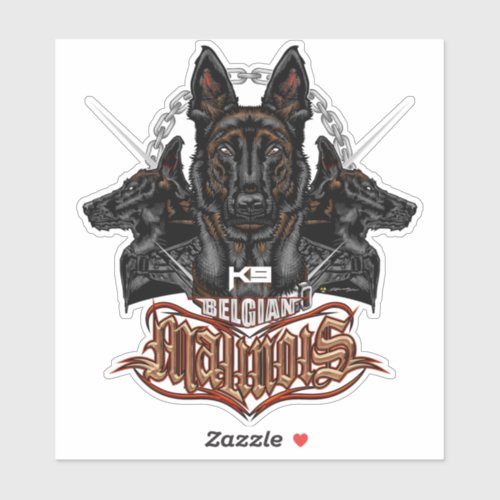 Belgian Malinois K9 Force _ ELIT3 Sticker