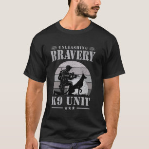Belgian Malinois K9 Unit Dog Handler American Mili T-Shirt