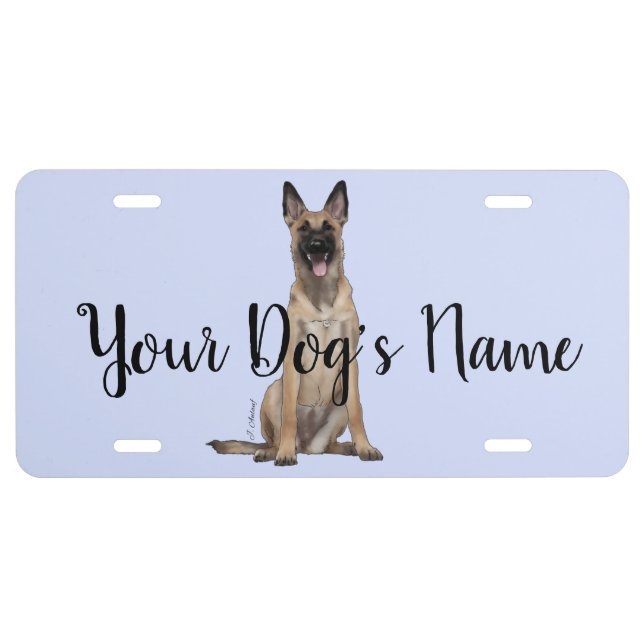 Belgian Malinois Kennel Name Plate (Front)