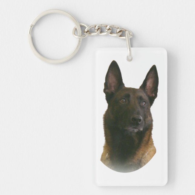 belgian malinois keychain (Front)